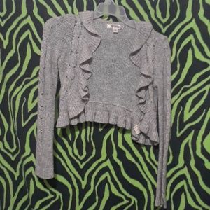 Decree over the shoulder cardigan